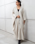 Butterfly Structured Abaya in Ivory