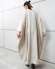 Butterfly Structured Abaya in Ivory