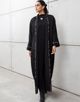 Winter Black Abaya with Detailing