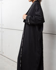 Winter Black Abaya with Detailing