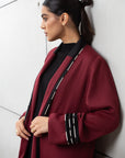 Winter Coat in Burgundy