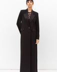 Tuxedo Abaya in Summer Black RTW